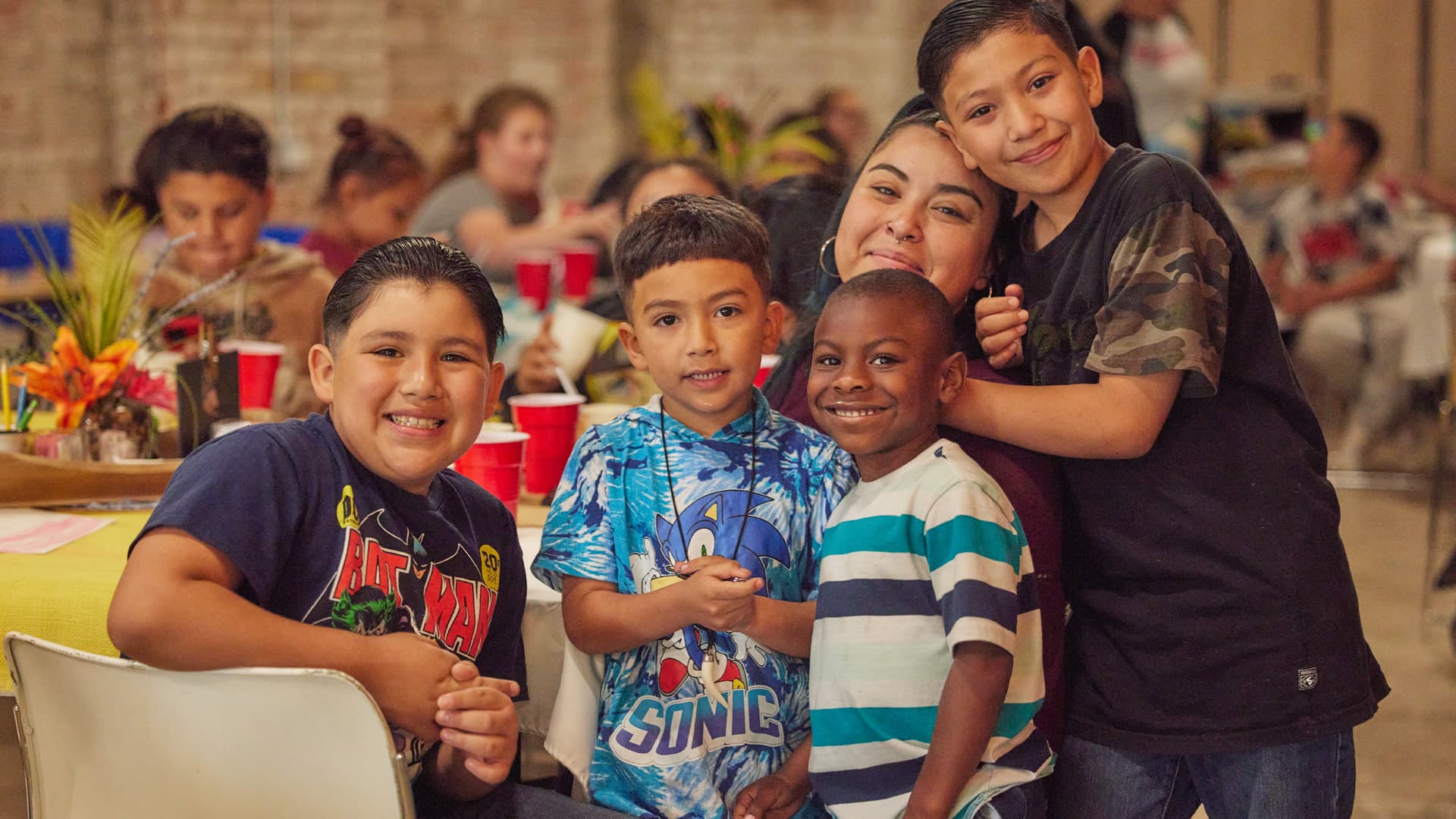 Children and families gathering together at Citychurch